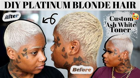 DIY Icy White Platinum Blonde Hair Tutorial How To Tone Hair