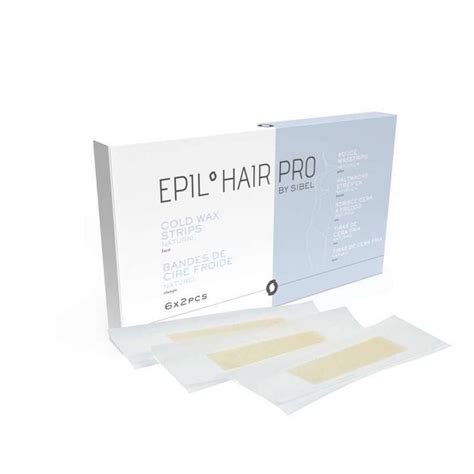 Sibel Epil Hair Pro Cold Wax Strips Natural Face 6x 2 ks • bezvavlasy.cz