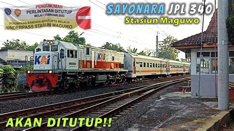 Perlintasan Kereta Stasiun Maguwo Akan Ditutup Nonton Kereta Api Pagi