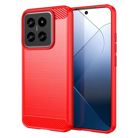 Xiaomi Brushed Tpu Case Carbon Fiber Red