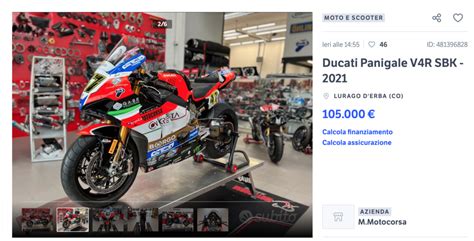 Ducati Panigale V R Sbk Bekas Tunggangan Axel Bassani Dijual Segini