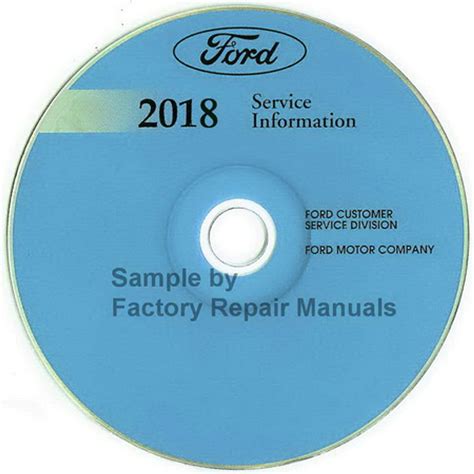 2018 Ford Fiesta Factory Service Manual Original Shop Repair Cd Factory Repair Manuals