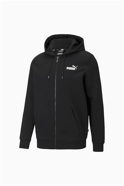 Essentials Full Zip Logo Mens Hoodie Puma