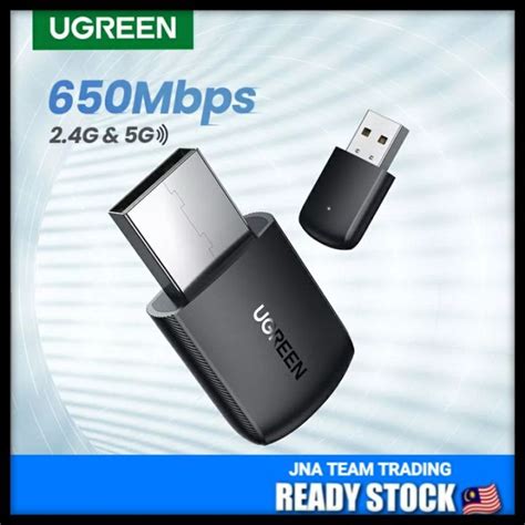 Ugreen Wifi Adapter Wireless Adapter 650mbps Usb Wifi 24g And 5g Netowrk Card For Pc Computer Usb