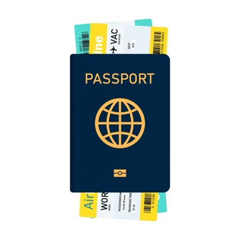 Woman Tourist Holding Passport With Boarding Pass Vector Image