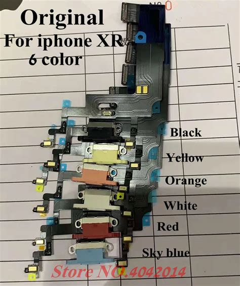 Original USB Charging Port dock Flex cable For iphone XR Charger plug ...