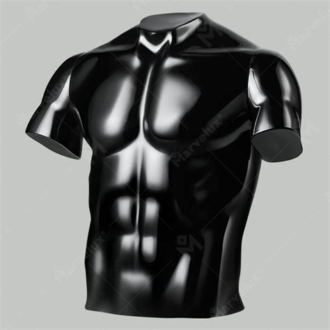 Mens Half Body Shiny Black Marvelux Mannequins China