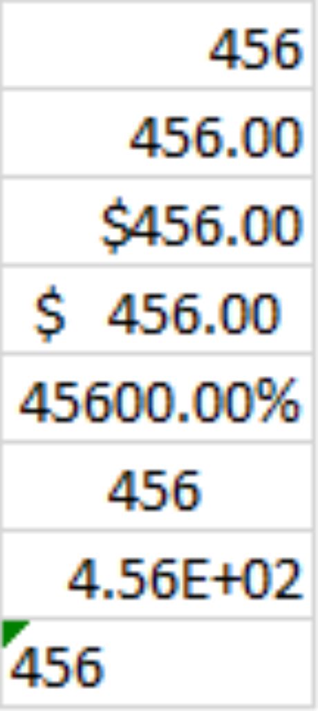 format  template information correctly