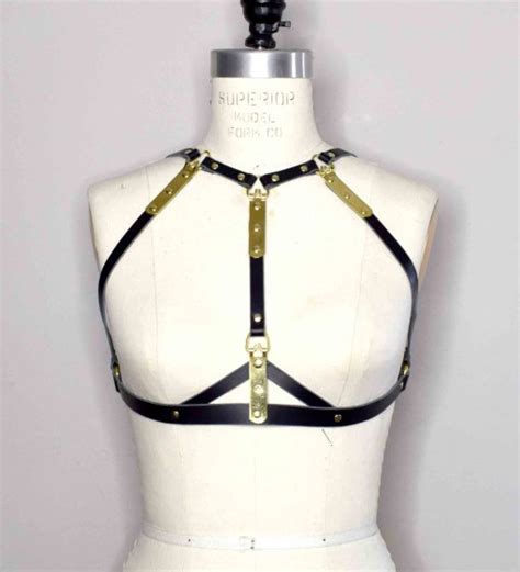 Nymph Leather Harness Bra Lovelornlingerie