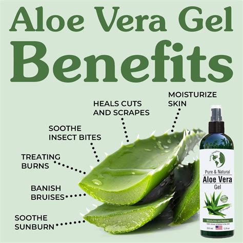 Aloe Vera Gel 99 75 Organic 12 Oz Great For Face Hair Acne