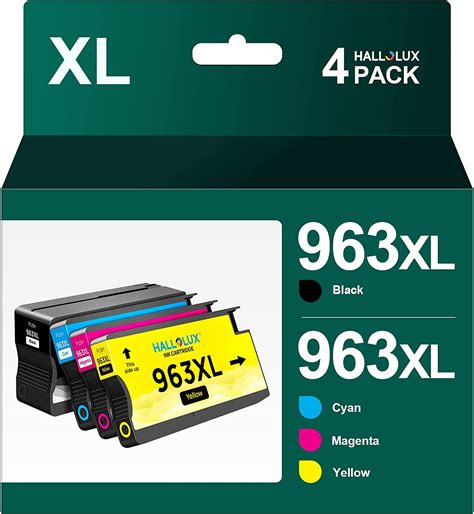 HALLOLUX 963XL 963 XL Lot de 4 cartouches d'encre reconditionnées ...
