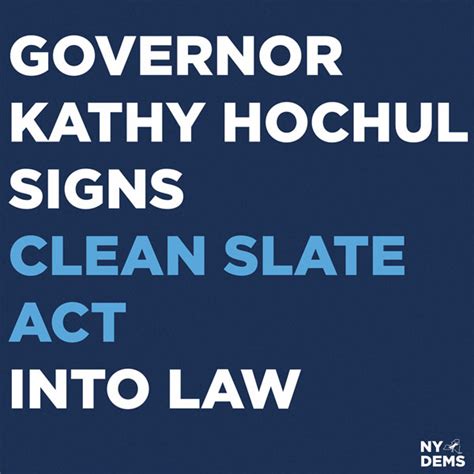 Gov Hochul Signs Clean Slate Act Into Law Dcny Dems