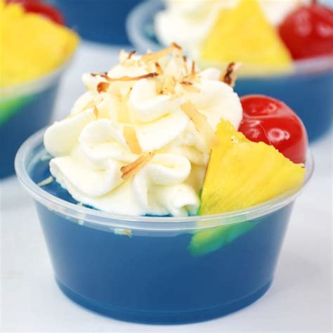 Blue Hawaiian Jello Shots Kitchen Fun With My Sons