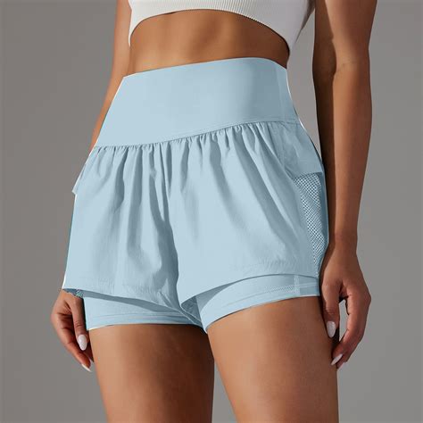 Aloohaidyvio Womens Athletic Shorts High Waisted Running Shorts Pocket