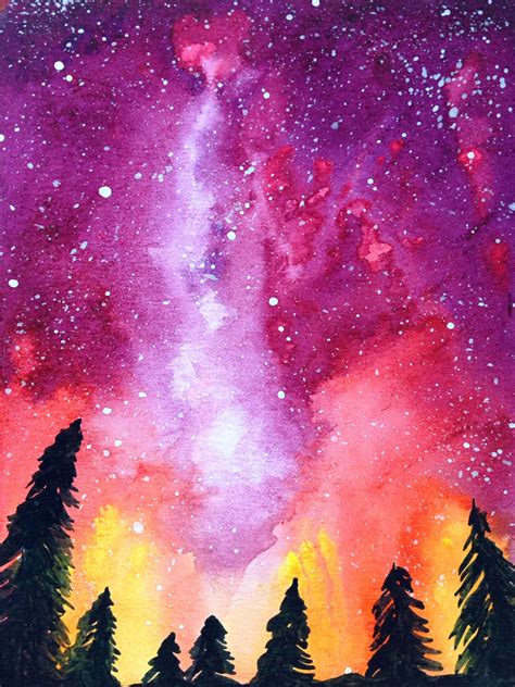 Stars…Galaxy…Series…in Watercolour | Watercolor galaxy, Watercolor art ...