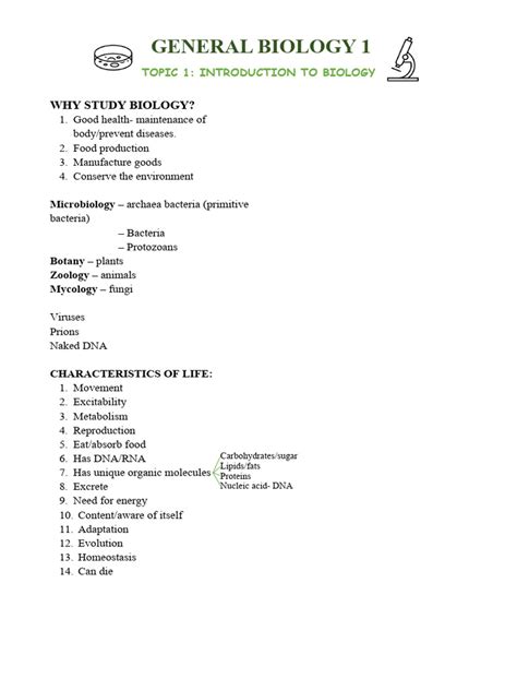 General Biology 1 Pdf Cell Biology Cell Membrane