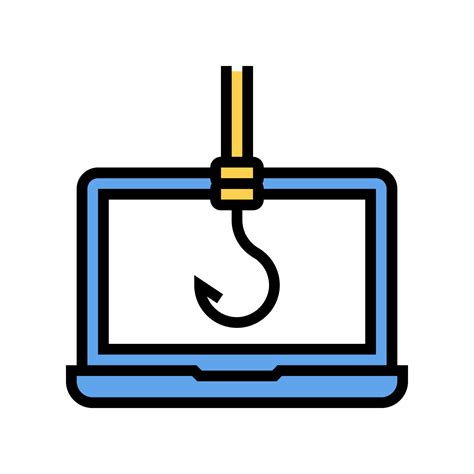 hook  computer display color icon vector illustration  vector