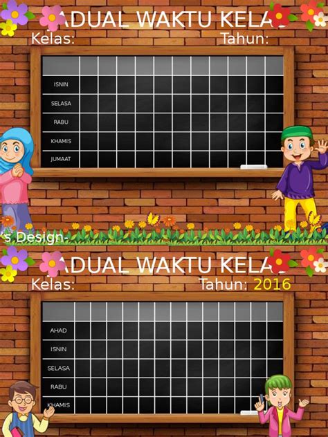 PDF Jadual Waktu Kelas Pptx DOKUMEN TIPS