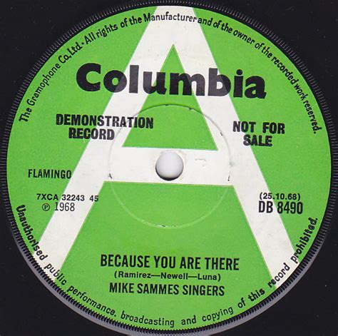 Mike Sammes Singers Because You Are There Scarborough Fair Vinyl 7