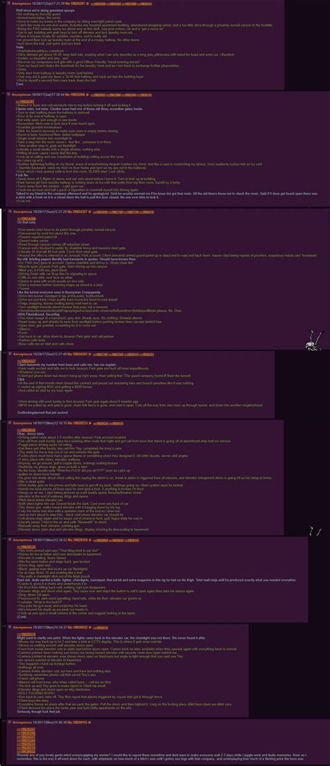 Anon is a Security Guard : r/4ChanHorror