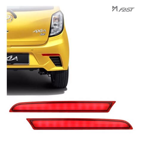 Perodua Axia Se Spec Led Light Bar Rear Bumper Lamp Reflector