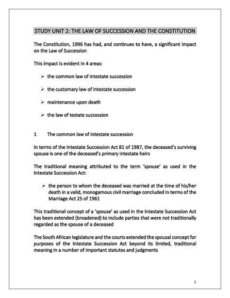 Succession Unit 02 Lecture Notes Unit 2 STUDY UNIT 2 THE LAW OF