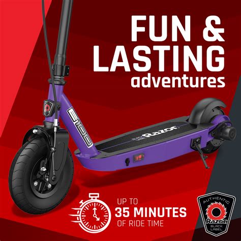 Razor Black Label E100 Electric Scooter Purple Up To 10 Mph 8