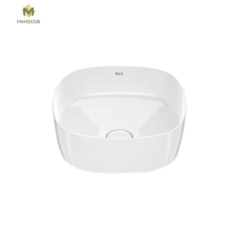 Counter Top Basin Roca Inspira 37 X 37 Cm White 2977 Mahgoub For