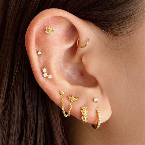 Minimalist Ear Piercing Ideas Pinterest