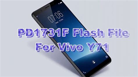 Stock Firmware PD1731F For VIVO Y71 YouTube