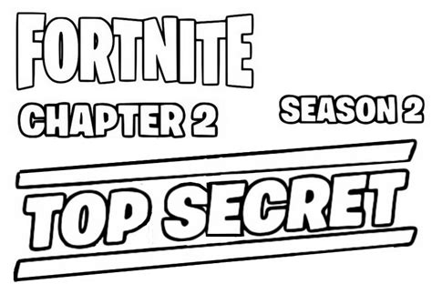 Dibujo Para Colorear Fortnite Capítulo 2 Temporada 2 Ultra Secreto 8