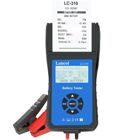 Car Battery Tester With Printer 12v Automotive Load Tester Alternator Tester Auto Digital