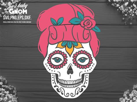 Woman Sugar Skull Svg Girl Sugar Skull Svg Sugar Skull Svg Etsy