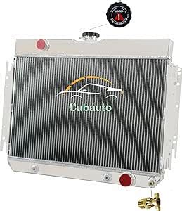 Cubauto Row Aluminum Radiator Compatible For Chevy Bel Air Impala El