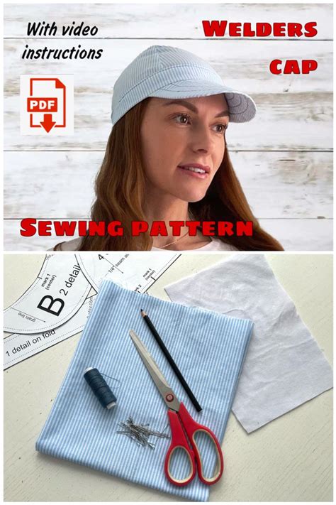 Welder Cap Style 2 Sewing Pattern 5 Sizes And Video Instructions Easy