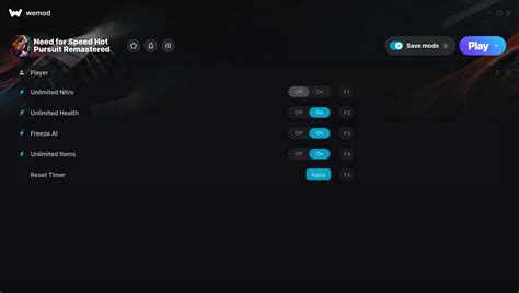 Need For Speed Hot Pursuit Remastered Cheats Trainers For PC WeMod