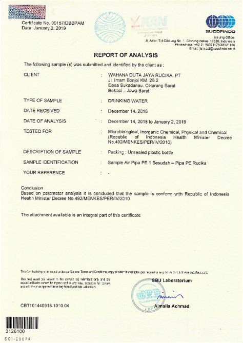 Food Grade in Plastic Pipes - PT Wahana Duta Jaya Rucika