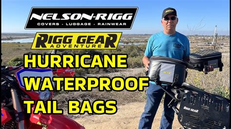 Nelson Rigg Hurricane Waterproof Tail Bags Rig Gear Luggage Youtube