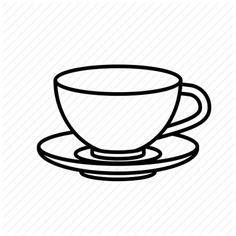 Tea Cup Line Drawing at PaintingValley.com | Explore collection of Tea ...