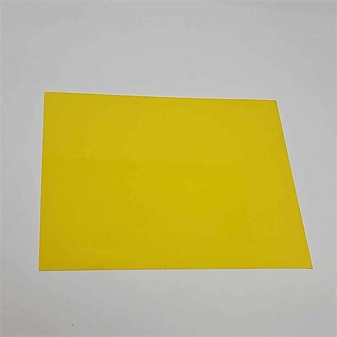 Mil Flexible Translucent Plastic Sheet X Yellow