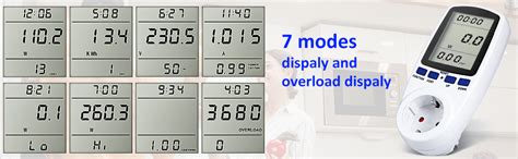 Diymore Misuratore Di Consumo Elettrico Contatore Di Corrente Per Presa