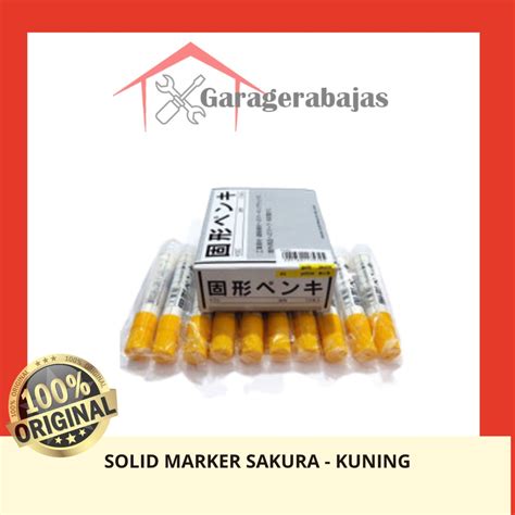 Jual Solid Marker Sakura Spidol Penanda Besi Permanen Kuning Per