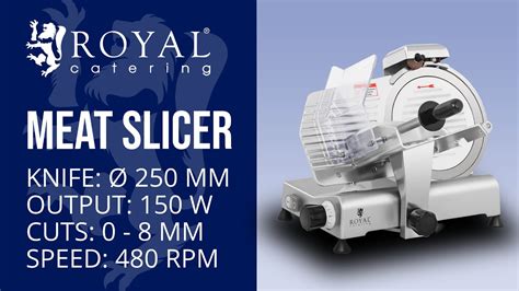 Meat Slicer Royal Catering RCAM 250E Product Presentation YouTube