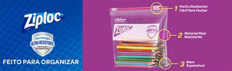 Ziploc Saco Herm Tico Organizador De Gaveta Para Itens De Cozinha