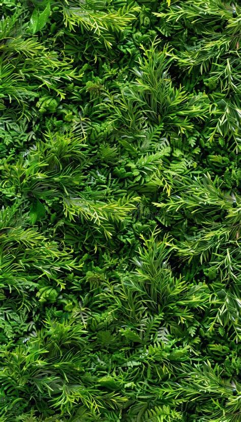 Sophisticated Monochrome Background With Varying Shades Of Green Thuja