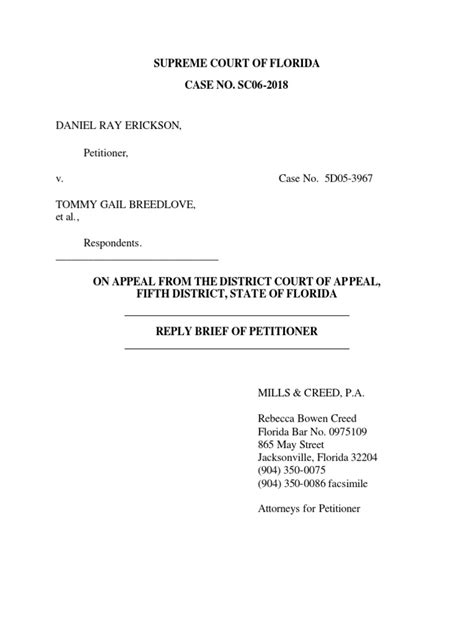 Florida Supreme Court Order Pro Se Legal Representation In The United