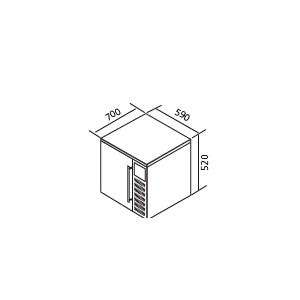 ABATIDOR DE TEMPERATURA CONGELADOR COMPACTO EDENOX 3 GN 1 1 AM 031 CD