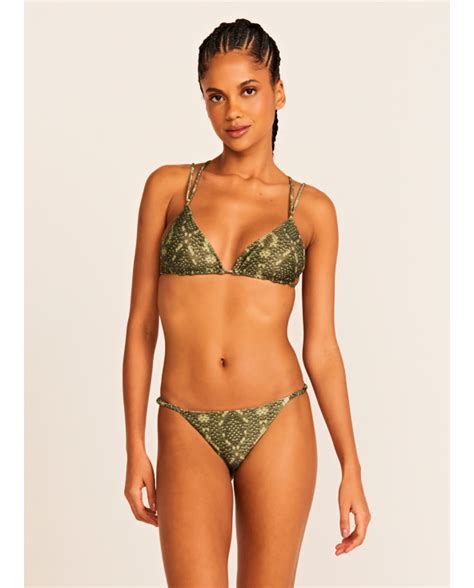 Bikini Bottoms Bottom Alice Aries Green Snake Brand Triya