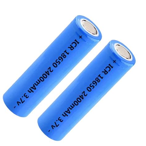 18650 Li ion rechargeable battery 3.7V 2400mAh ICR18650 Lithium batteries for Power Electronic ...